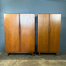 SOLD Pair Of Stonehill Matching ‘His & Her’ Teak Wardbobes Mid Century Vintage Retro MCM