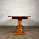 Pine Brutalist Dining Table Confectionery Kitchen Trestle Mid Century Vintage Retro MCM