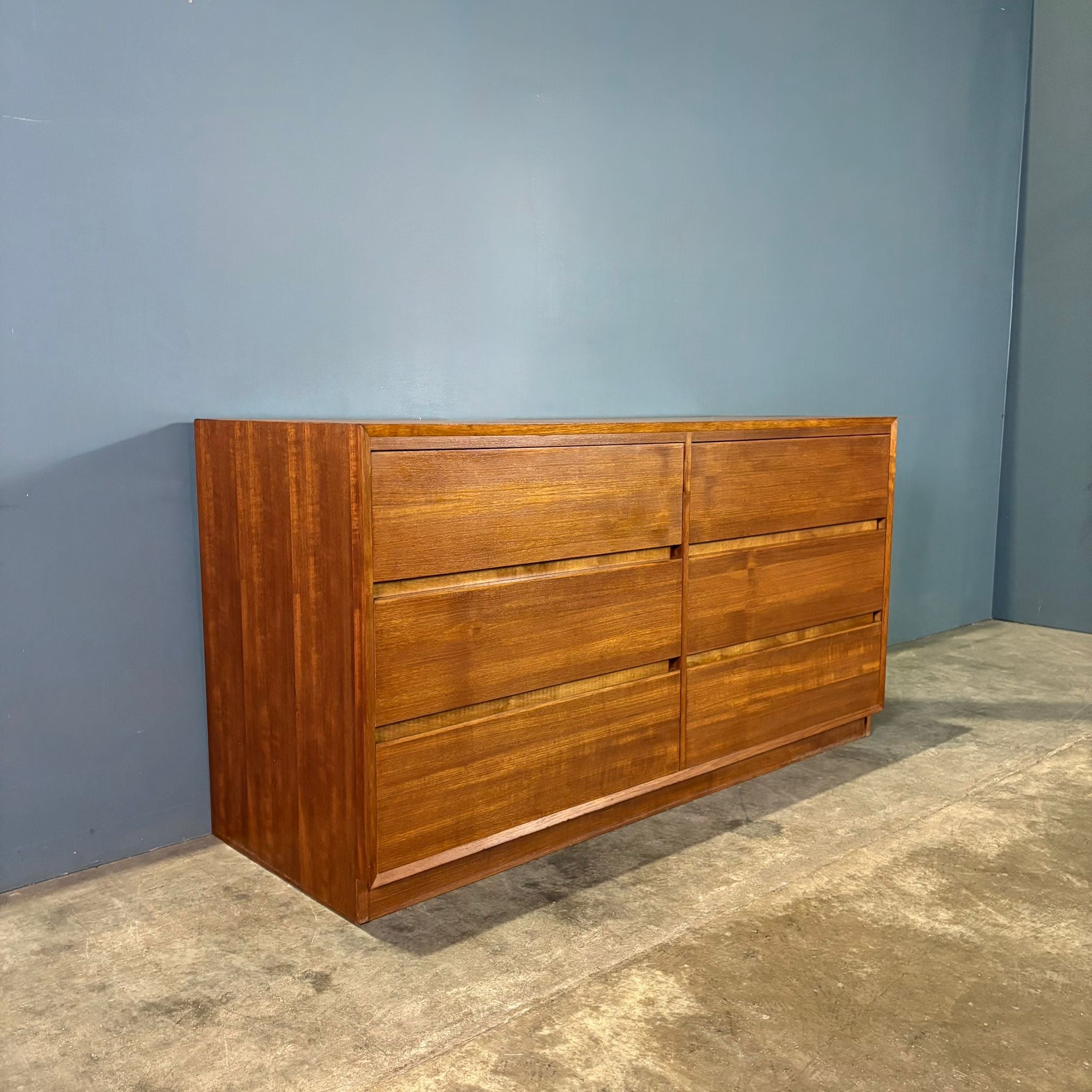 SOLD Large Teak Chest Of Drawers Mid Century Vintage Retro MCM