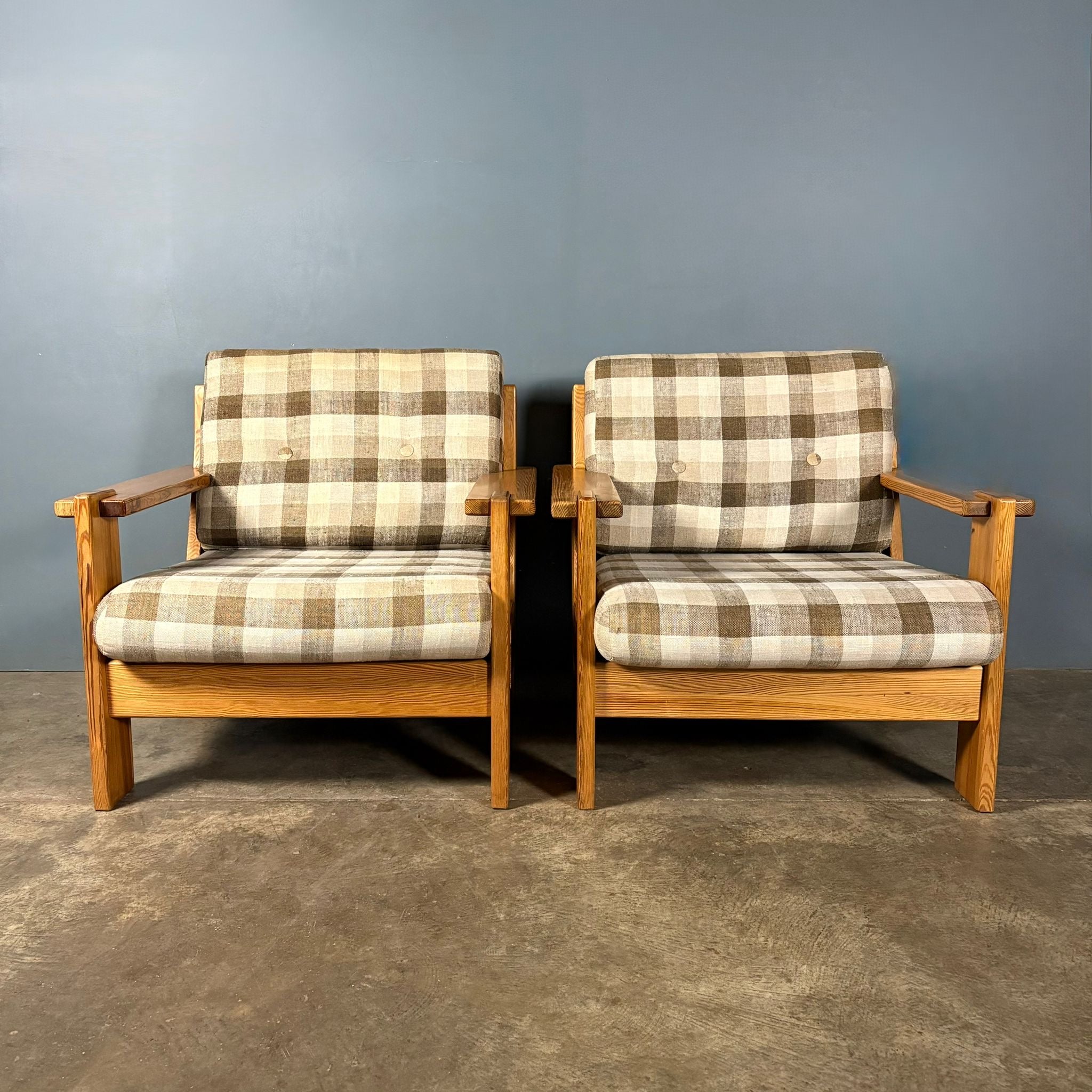 Pine Armchair Mid Century Vintage Retro MCM