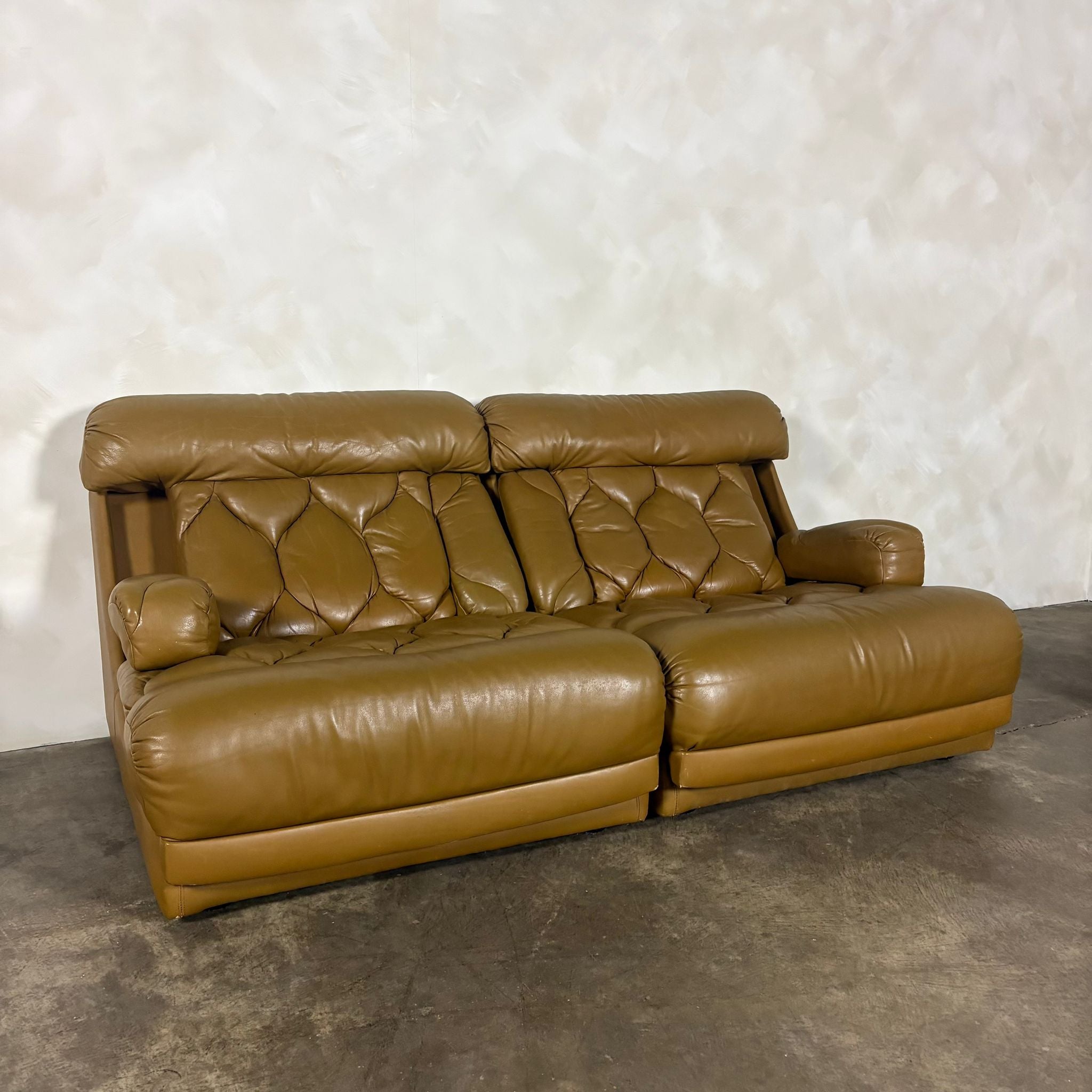 Tetrad Nucleus Leather Armchairs/Sofa Lounge Suite Mid Century Vintage Retro MCM