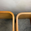 Marcel Breuer For Isokon Set Of Three Bent Beech Plywood Nesting Tables 1960s Mid Century Vintage Retro MCM