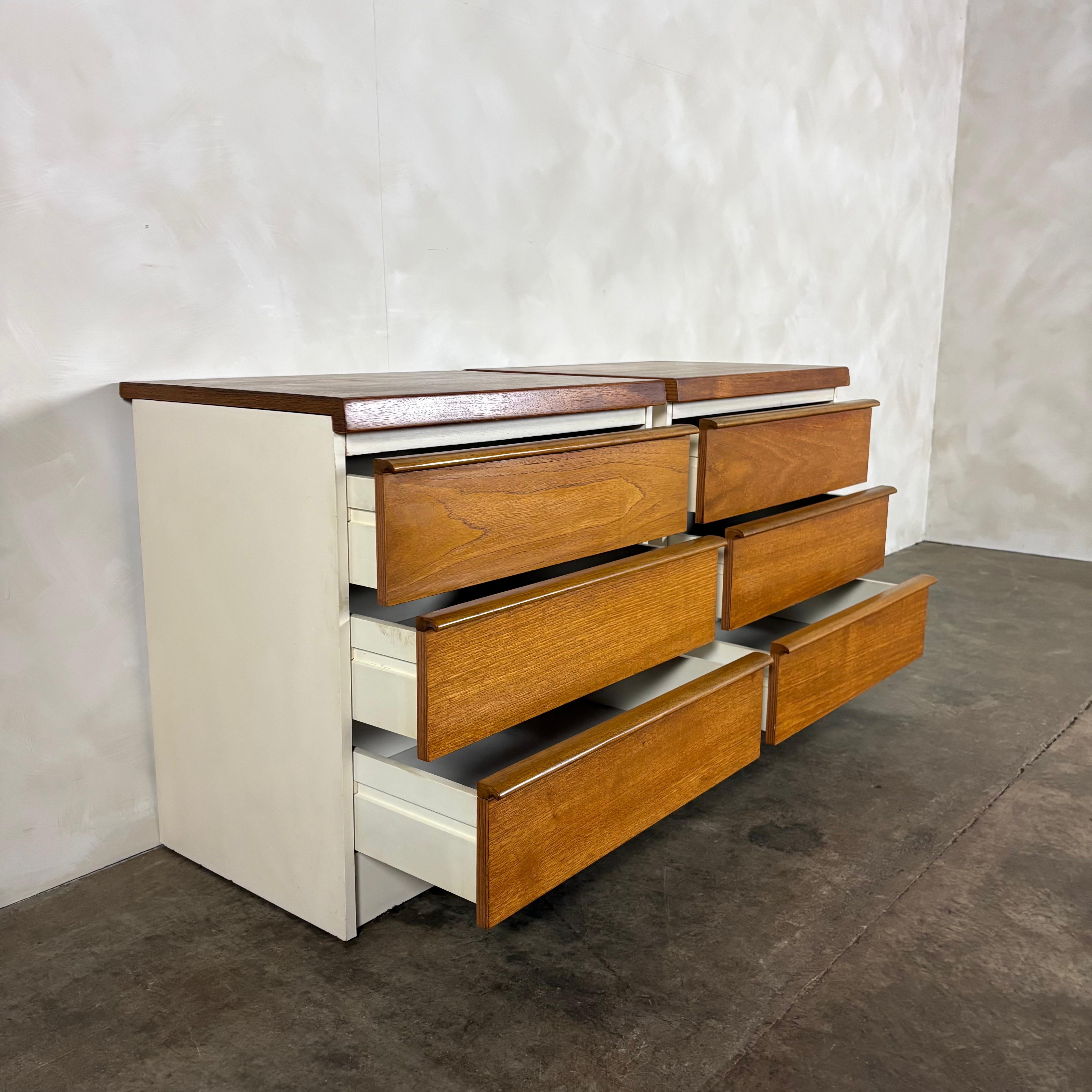 Pair Of Bedside Tables Bath Cabinet Makers BCM Mid Century Vintage Retro MCM