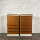 Pair Of Chest Of Drawers/Tall Boys Bath Cabinet Makers BCM Mid Century Vintage Retro MCM