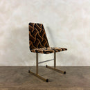 Four Mid Century Pieff Lisse Chrome Geometric Dining Chairs Vintage Retro MCM