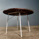 SOLD Four Daneline BKS Garden Stacking Chairs & Folding Sunburst Table Danish Teak Mid Century Vintage Retro MCM