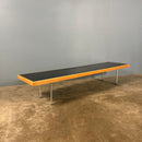 Mid Century Long Black Coffee Table/Bench Vintage Retro MCM