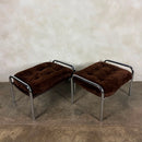 Pair Of Bo Eigert Stalbo Armchairs With Footstools Mid Century Vintage Retro MCM