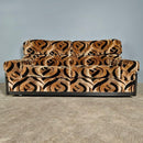 Mid Century Englender Two Seater Sofa & Armchair Geometric Pattern Vintage Retro MCM