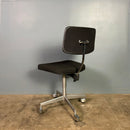 SOLD Black Danish Office Kevi Swivel Chair By Jørgen Rasmussen For Labofa Mobler Mid Century Vintage Retro MCM