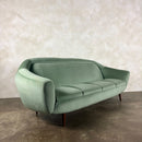 Greaves & Thomas Green Four Seater Sofa Bed Mid Century Vintage Retro MCM