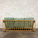SOLD Mid Century Angraves Of Leicester Three Seater Sofa Invincible William Morris Bamboo Vintage Retro MCM