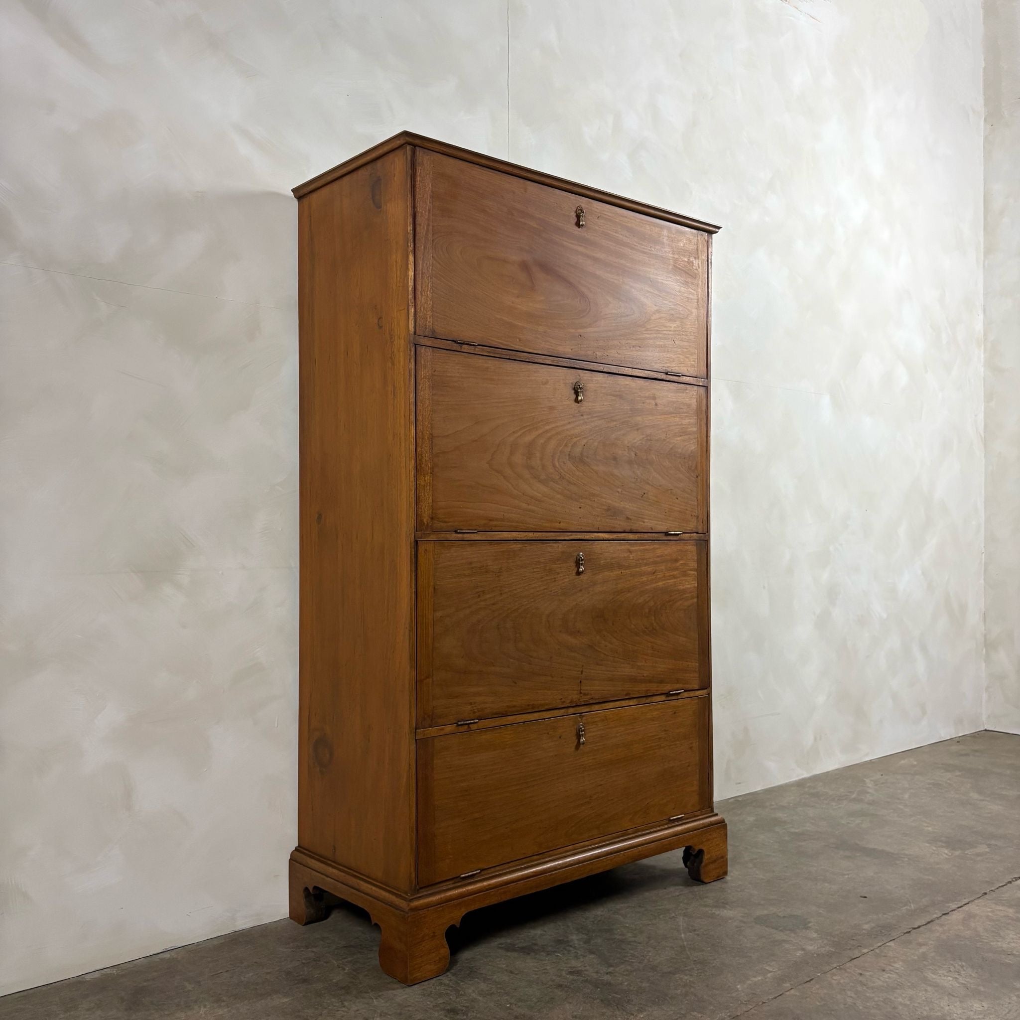 Antique Edwardian Tall Cabinet/Bookcase/Haberdashery Storage Drawers
