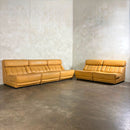 Tetrad Nucleus Leather Armchairs/Sofa Lounge Suite Mid Century Vintage Retro MCM