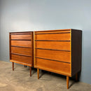 Pair Of Teak Chest Of Drawers Austinsuite Frank Guille Mid Century Vintage Retro MCM