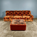 Mid Century Modular Fabric Sofa By Englender Vintage Retro MCM