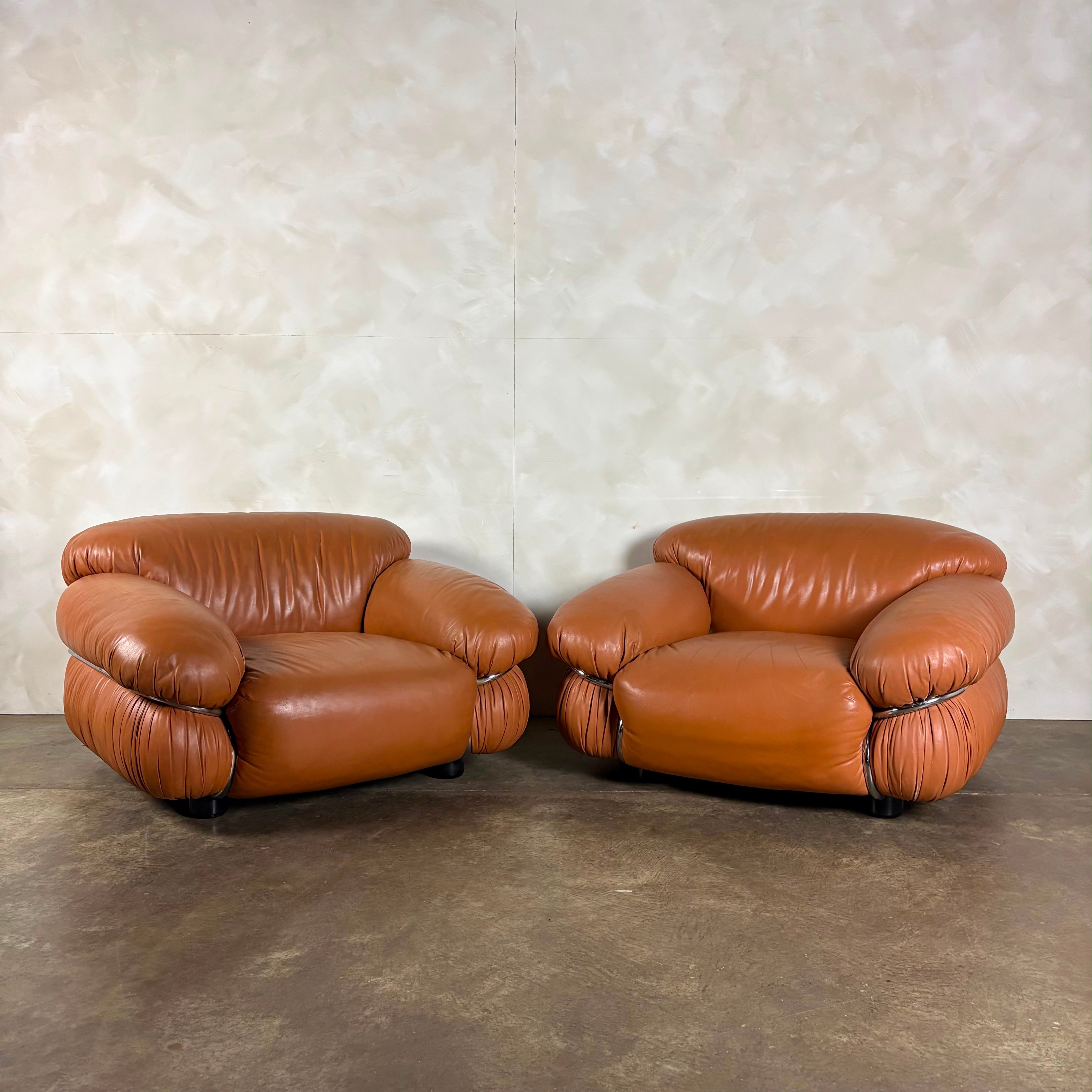 Sesann Cassina Armchair Gianfranco Frattini Italian Mid Century Vintage Retro MCM