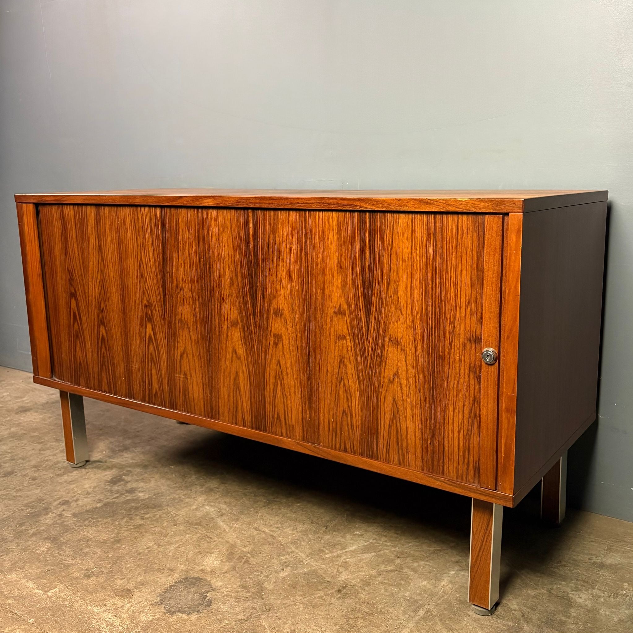 SOLD Nipu Super Top Rosewood Tambour Sideboard Credenza Mid Century Vintage Retro MCM