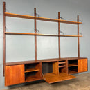 SOLD Mid Century Poul Cadovius Royal System Cado Large Teak Wall Unit Vintage Retro MCM Set 1
