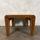 Marcel Breuer For Isokon Set Of Three Bent Beech Plywood Nesting Tables 1960s Mid Century Vintage Retro MCM