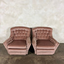 Mid Century Armchair Blush Pink Vintage Retro MCM
