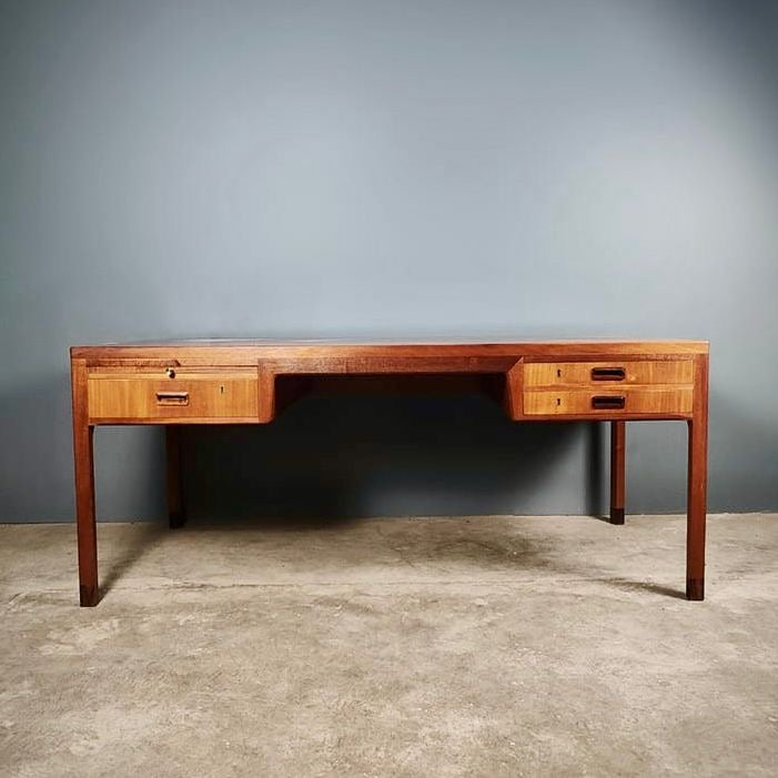 SOLD Danish Mahogany Executive Desk Ejner Larsen & Aksel Bender Madsen Willy Beck Mid Century Vintage Retro MCM