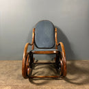 Early Victorian Beech Thonet Bentwood Rocking Chair Antique