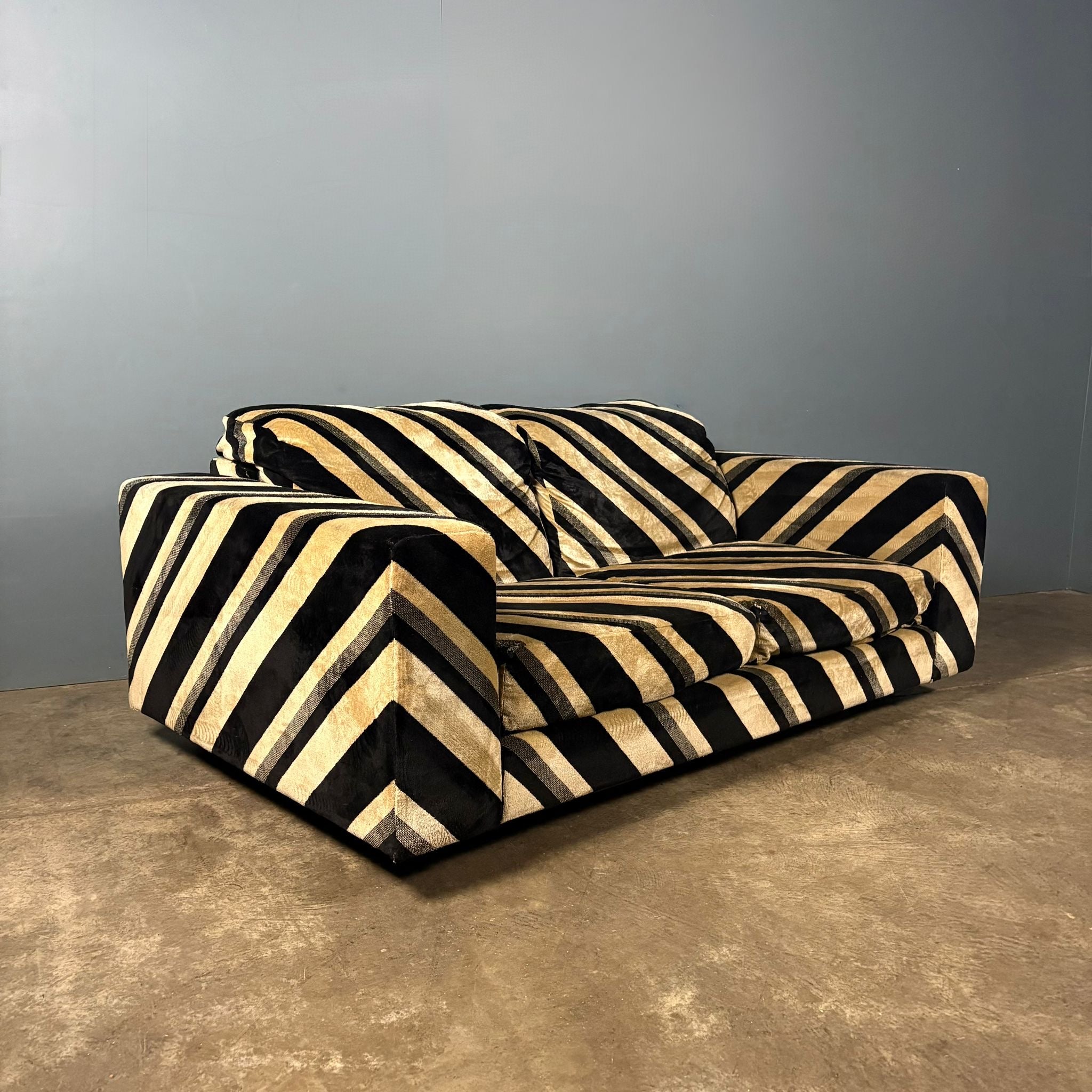 SOLD Howard Keith Original Barbican Matching Three Seater Sofa & Two Seater Sofa By HK London Diplomat Mid Century Vintage Retro MCM