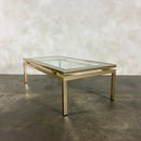 Pierre Vandel Brass Glass Coffee Table Mid Century Vintage Retro MCM