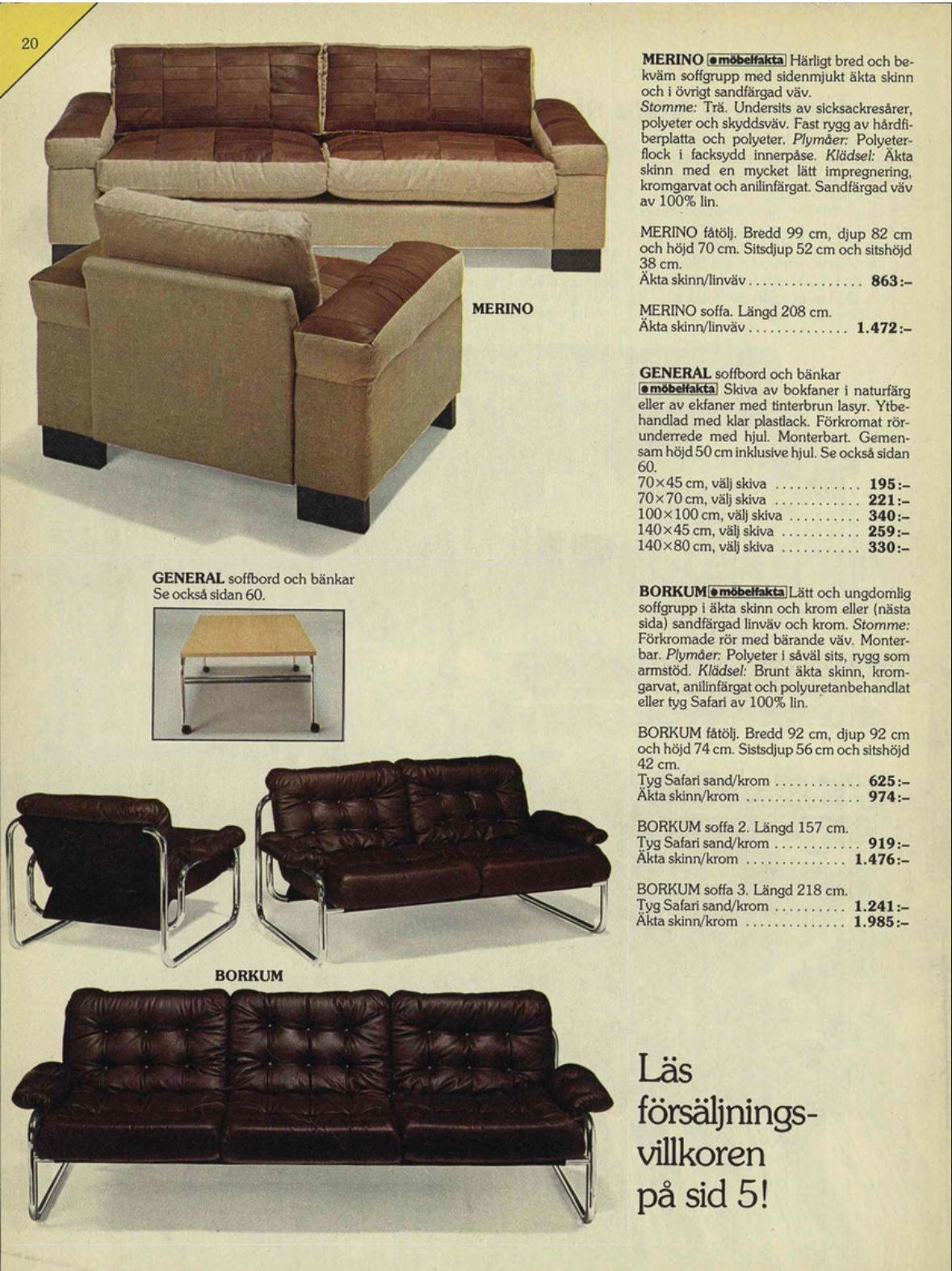 SOLD Two Seater Borkum Sofa By Johan Bertil Häggström Brown Leather Ikea Mid Century Vintage Retro MCM