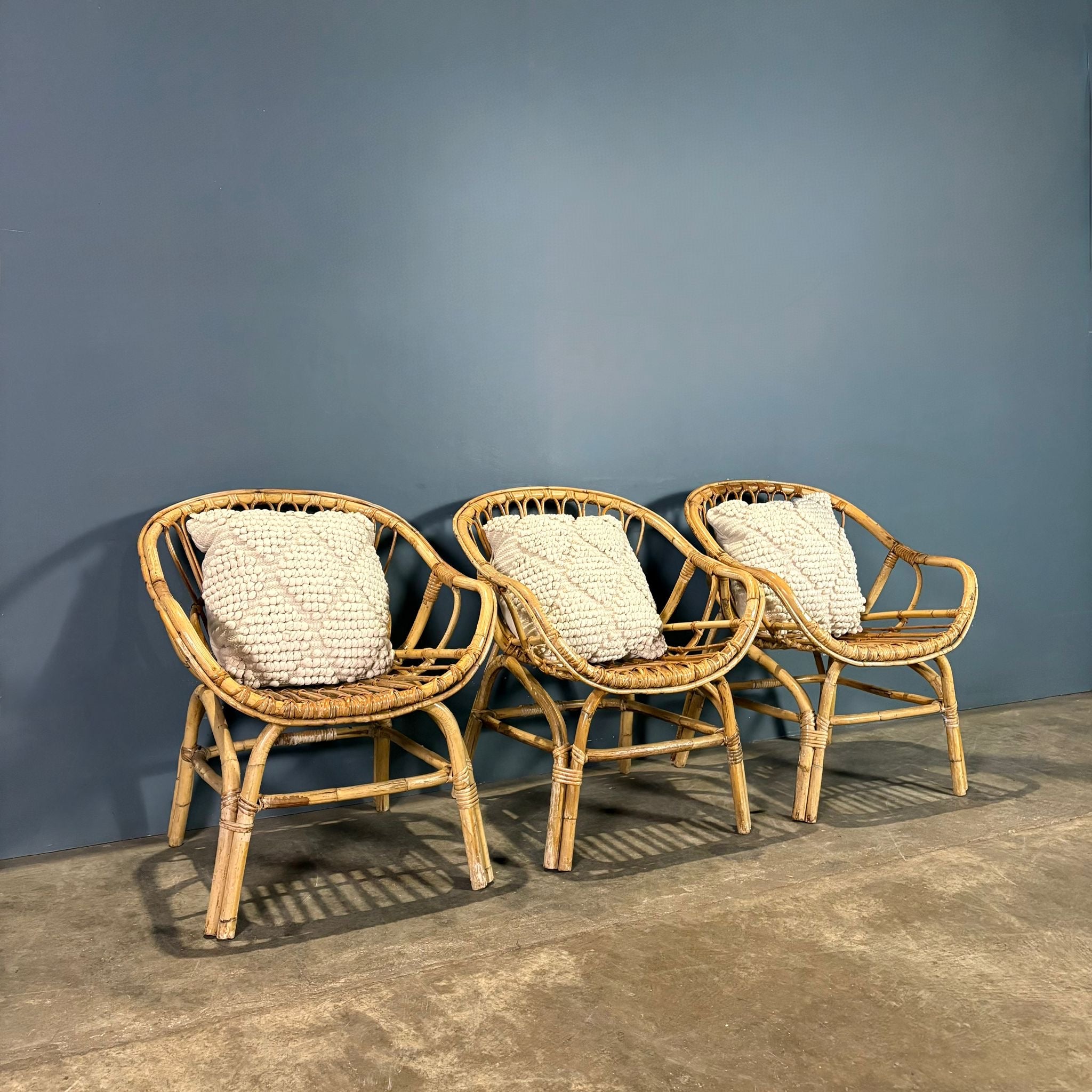 Lounge Chair Angraves Of Leicester Bamboo Cane Rattan Mid Century Vintage Retro MCM