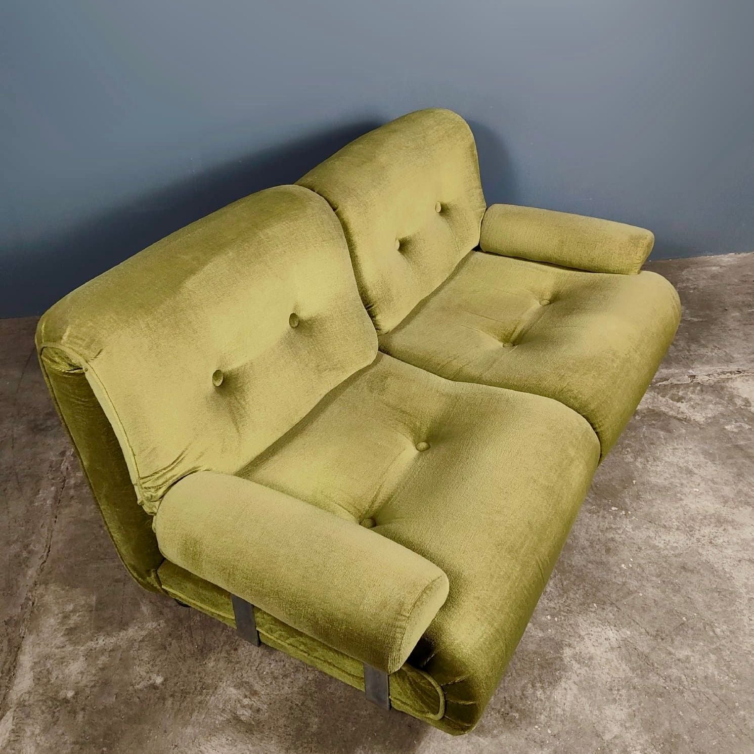 SOLD G Plan Modular Sofa/Chairs Green Velvet Mid Century Vintage Retro MCM