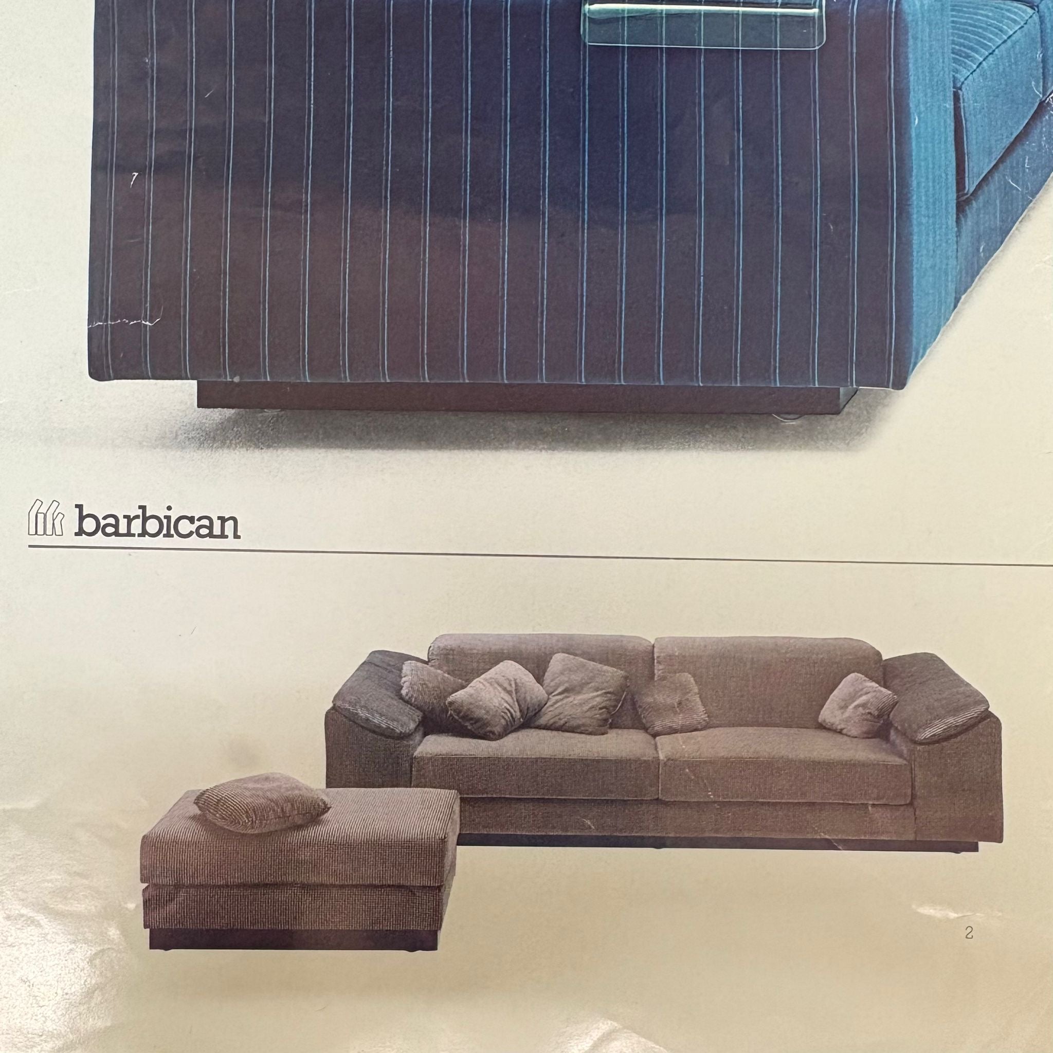 SOLD Howard Keith Original Barbican Three Seater Sofa By HK London Mid Century Vintage Retro MCM