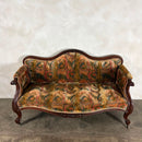 Antique Flamestitch Walnut Mahogany Canapé Three Seater Sofa Louis Style Victorian