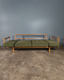 SOLD Mid Century Green Sofa Bed By Willhelm Knoll & Walter Knoll For Knoll International Vintage Retro MCM