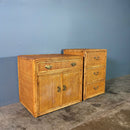 Pair Of Chest Of Drawers & Sideboard Retro Bamboo Rattan Boho Tiki Mid Century Vintage MCM