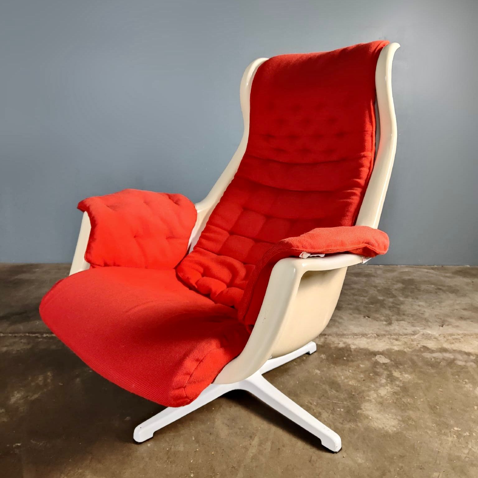 SOLD Vintage Swedish ‘Galaxy’ Armchair By Alf Svensson & Yngvar Sandström For Dux Mid Century Retro MCM