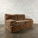 Two Seater 1980s Geometric Patterned Sofa Post Modern Mid Century Vintage Retro MCM