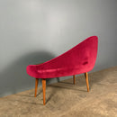 Chippy Heath Contour Curved Telephone Table Seat Mid Century Vintage Retro MCM