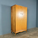 Pair Of Alfred Cox Matching ‘His & Her’ Walnut Wardrobes Mid Century Vintage Retro MCM