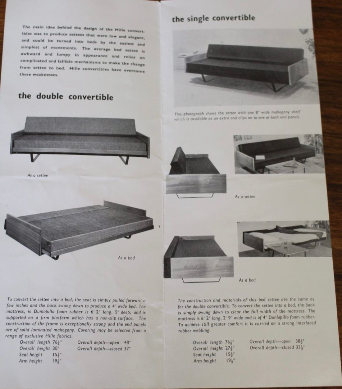SOLD Robin Day For Hille 1958 Sofa Bed/Three Seater Sofa Blue Velvet Mid Century Vintage Retro MCM