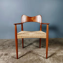 Papercord Danish Carver Dining Chair By Arne Hovmand-Olsen For Mogens Kold Mid Century Vintage Retro MCM