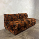 SOLD Pieff Modular Orange Geometric Two Seater Sofa/Lounge Chairs 1970s Mid Century Vintage Retro MCM