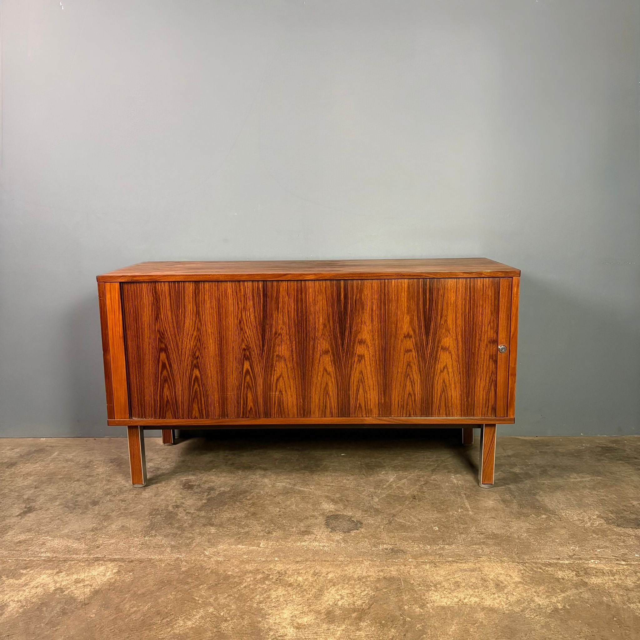SOLD Nipu Super Top Rosewood Tambour Sideboard Credenza Mid Century Vintage Retro MCM