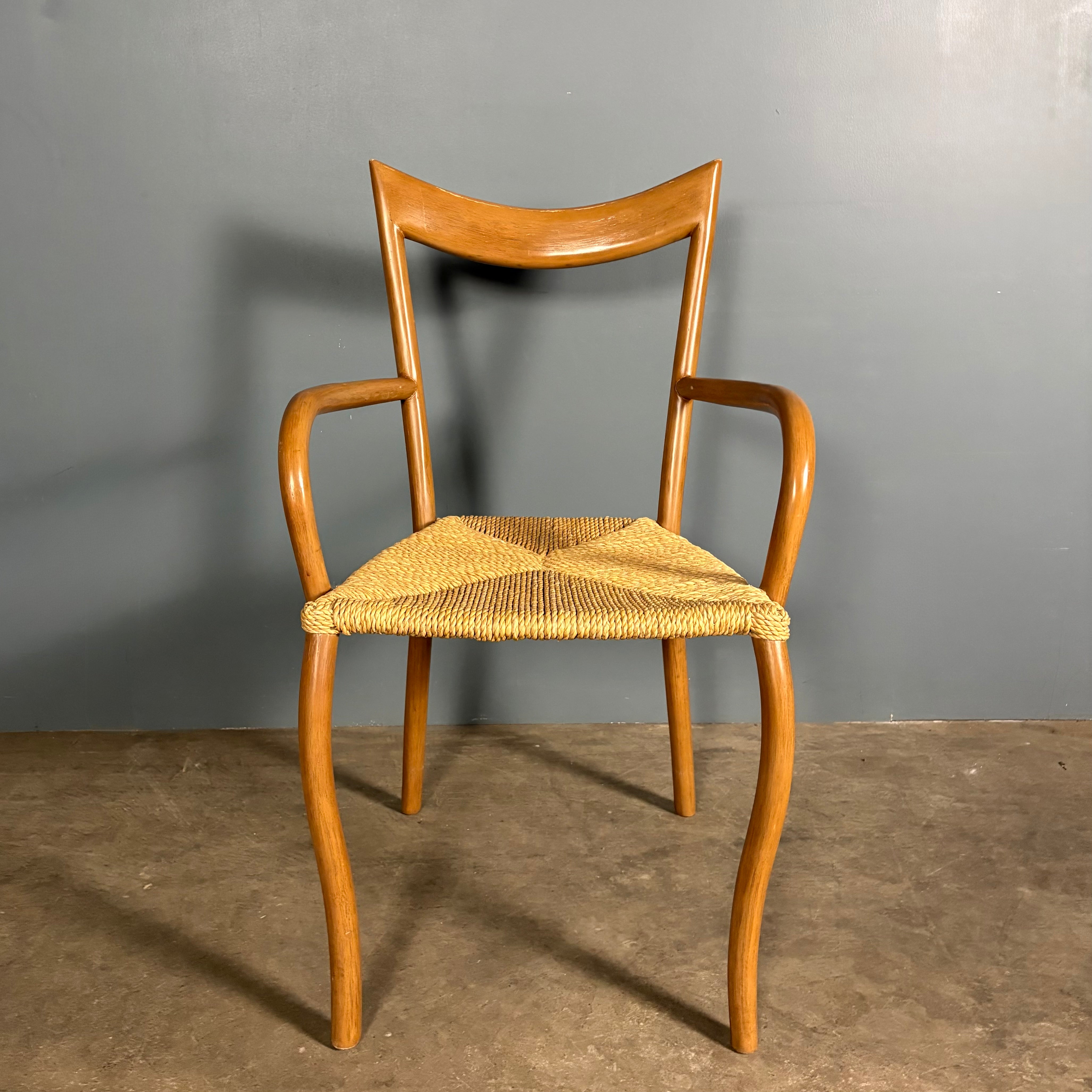 SOLD Eight Manila Dining Chairs By Val Padilla For Conran Mid Century Vintage Retro MCM