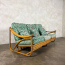 SOLD Mid Century Angraves Of Leicester Three Seater Sofa Invincible William Morris Bamboo Vintage Retro MCM