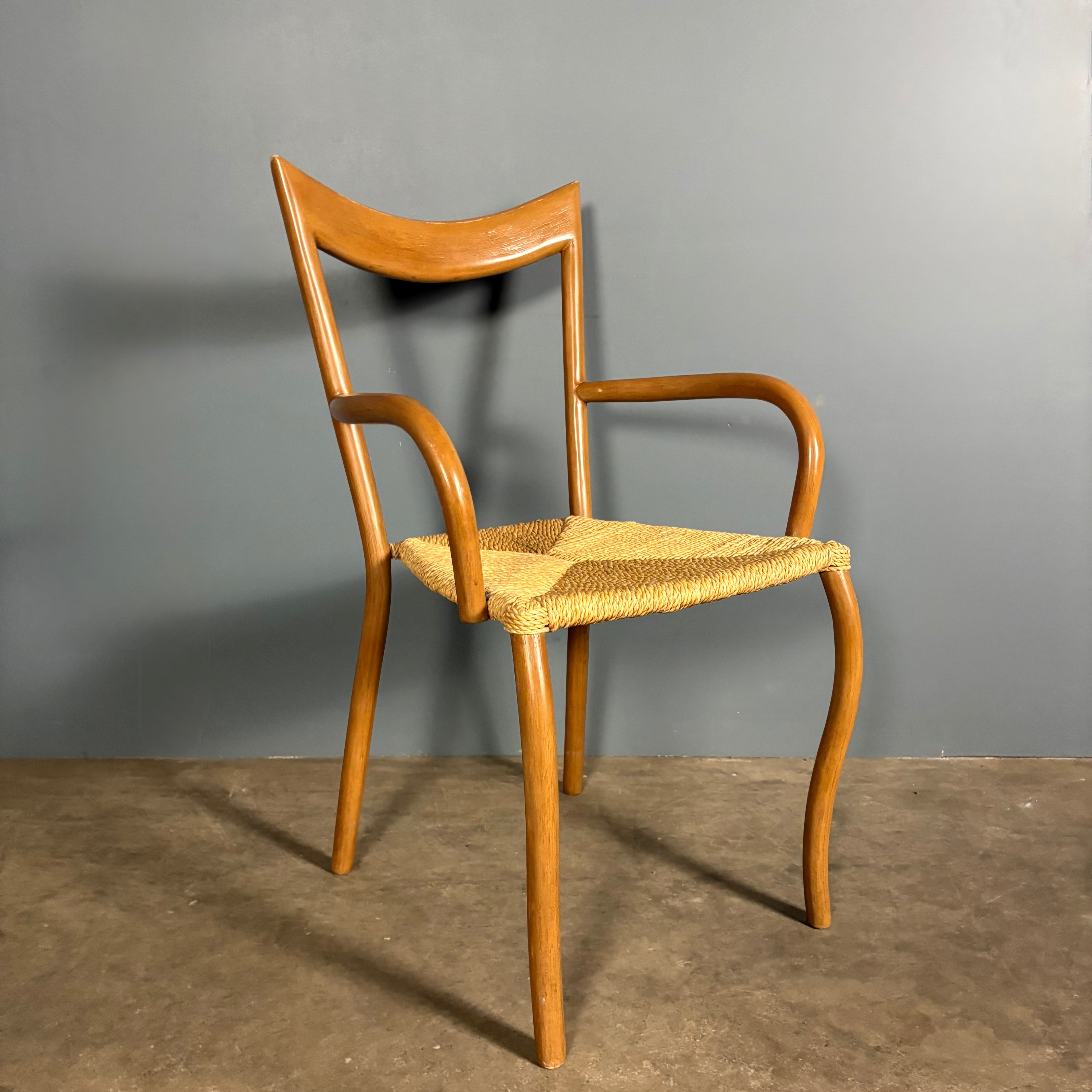 SOLD Eight Manila Dining Chairs By Val Padilla For Conran Mid Century Vintage Retro MCM