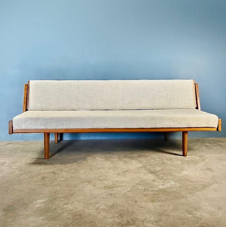 SOLD Danish GE6 Sofa Bed By Hans Wegner For Getama Mid Century Vintage Retro MCM