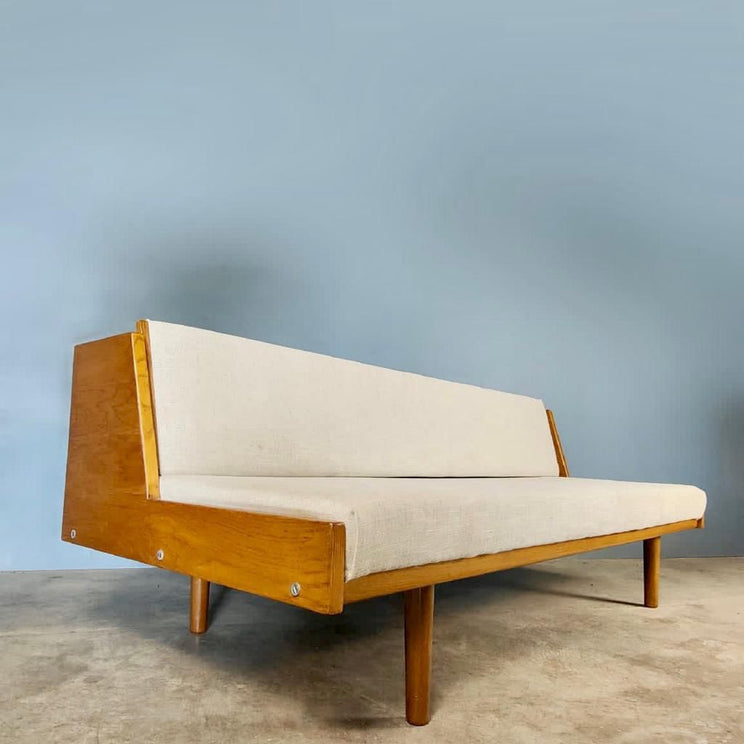 SOLD Danish GE6 Sofa Bed By Hans Wegner For Getama Mid Century Vintage Retro MCM