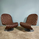 Pair Of Vintage System 1-2-3 Model E Lounge Chairs